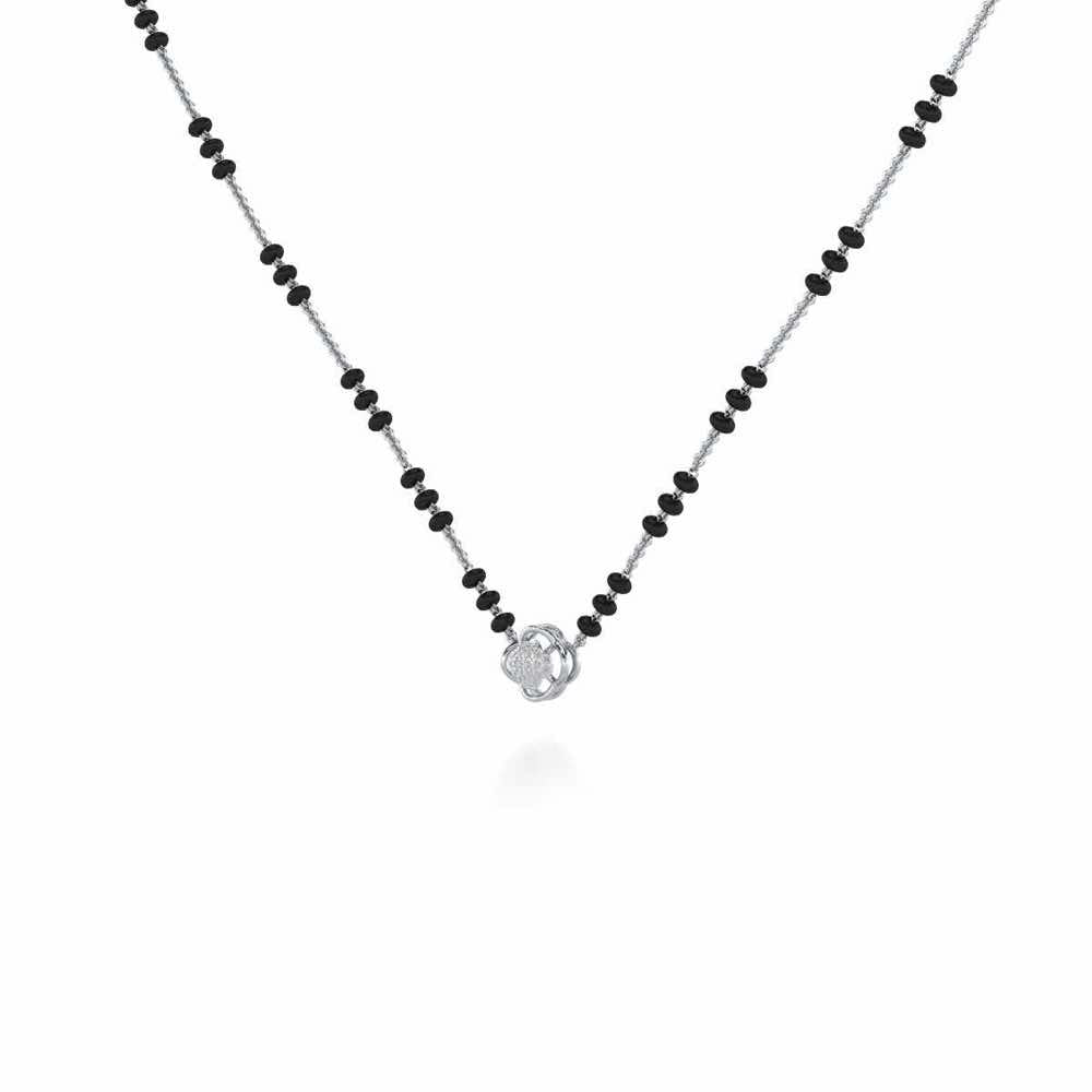 Leela Silver Mangalsutra - White Gold - Image 2