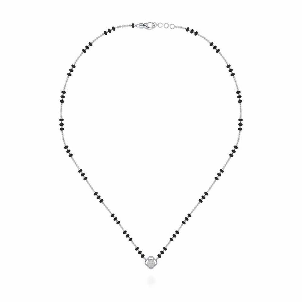 Leela Silver Mangalsutra - White Gold - Image 3