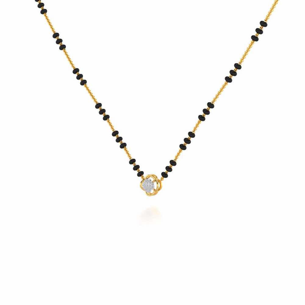 Leela Silver Mangalsutra - Yellow Gold - Image 2