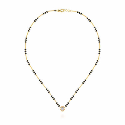 Leela Silver Mangalsutra - Yellow Gold - Image 3