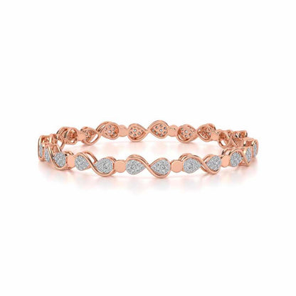 Leeway Silver Bangles - Rose Gold - Image 4