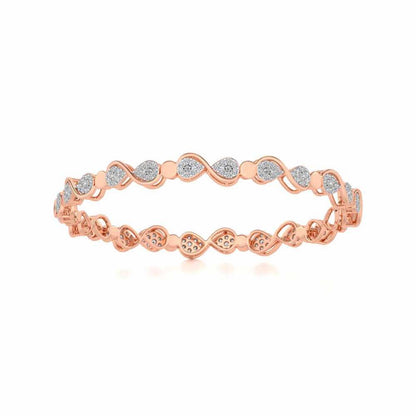 Leeway Silver Bangles - Rose Gold - Image 5