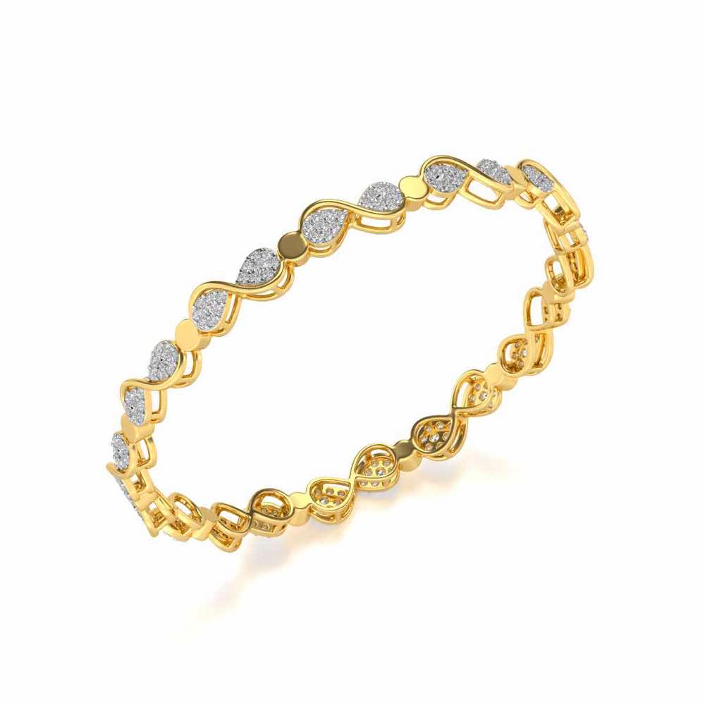 Leeway Silver Bangles