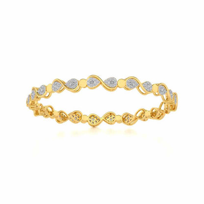 Leeway Silver Bangles - Yellow Gold - Image 5