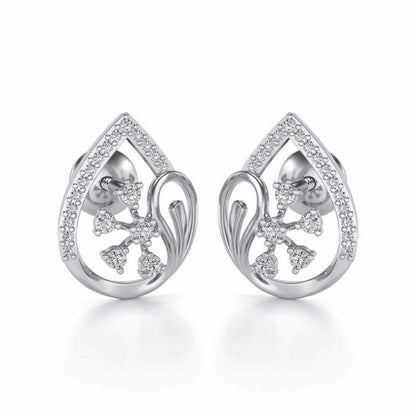 Legere Silver Studs - White Gold - Image 1
