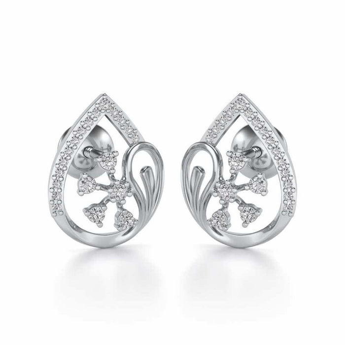 Legere Silver Studs - White Gold - Image 1