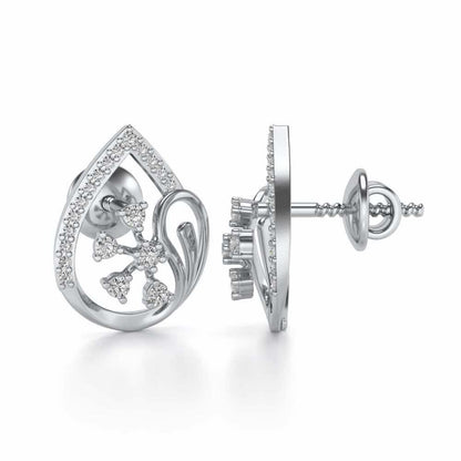 Legere Silver Studs - White Gold - Image 4