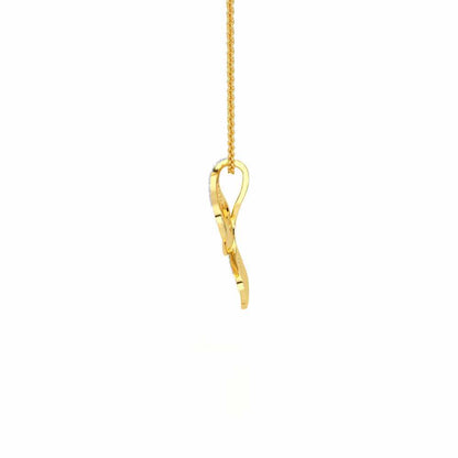 Light Twins Silver Pendant - Yellow Gold - Image 4