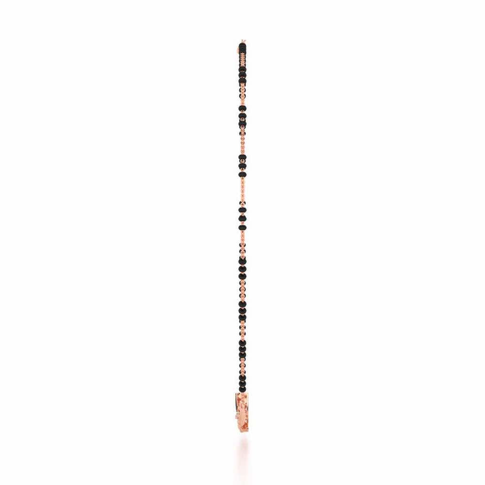 Lily Heaven Silver Mangalsutra - Rose Gold - Image 4