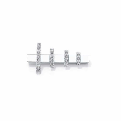 Lined Up Silver Watch Band - White Gold - Image 2