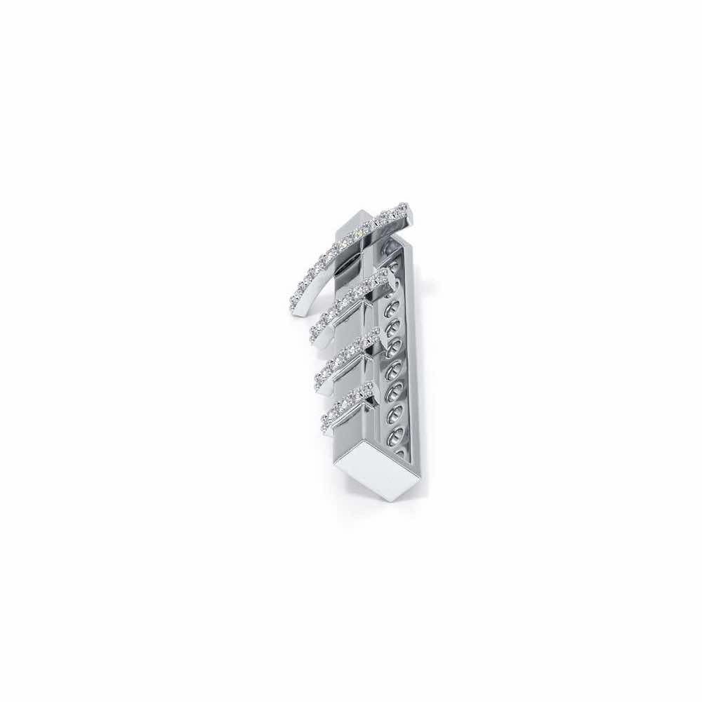Lined Up Silver Watch Band - White Gold - Image 4