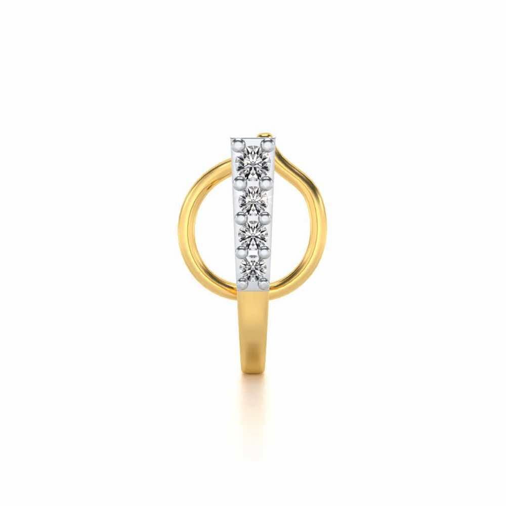 Lintang Silver Nosepin - Yellow Gold - Image 2