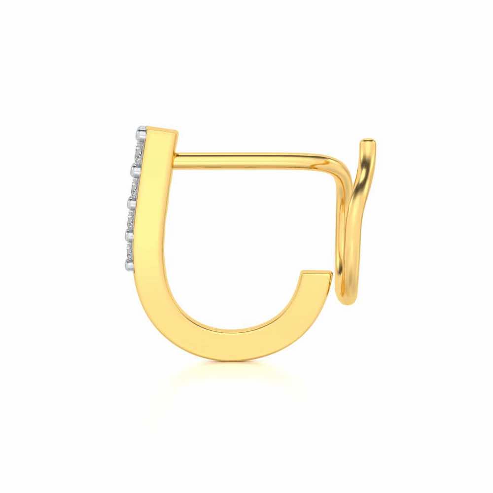 Lintang Silver Nosepin - Yellow Gold - Image 4