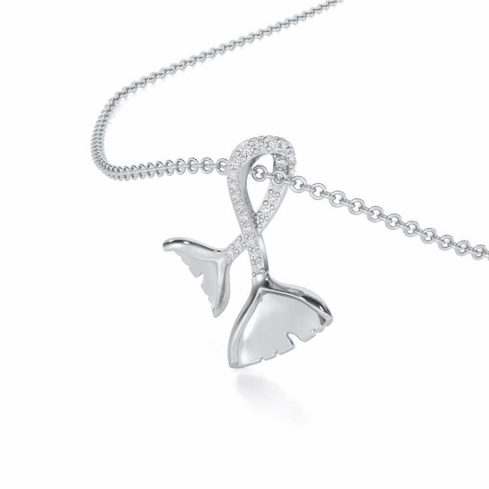 Little Prestige Silver Pendant - White Gold - Image 2