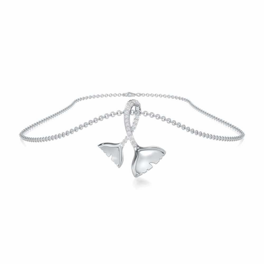 Little Prestige Silver Pendant - White Gold - Image 3