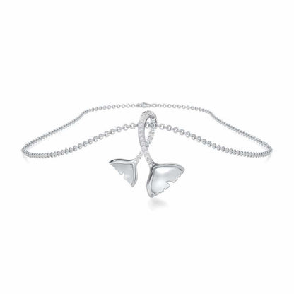 Little Prestige Silver Pendant - White Gold - Image 3