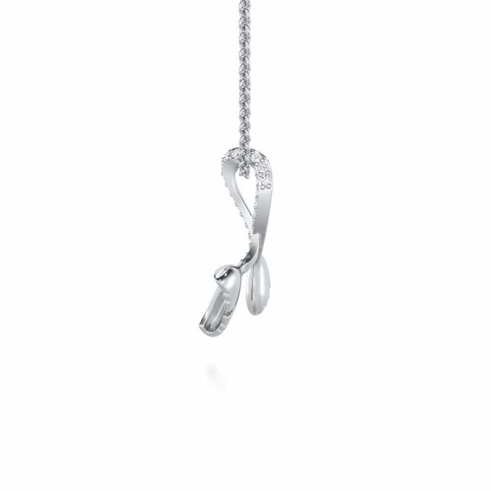 Little Prestige Silver Pendant - White Gold - Image 4