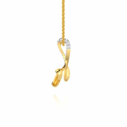 Little Prestige Silver Pendant - Yellow Gold - Image 4