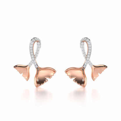 Little Prestige Silver Stud Earrings - Rose Gold - Image 1