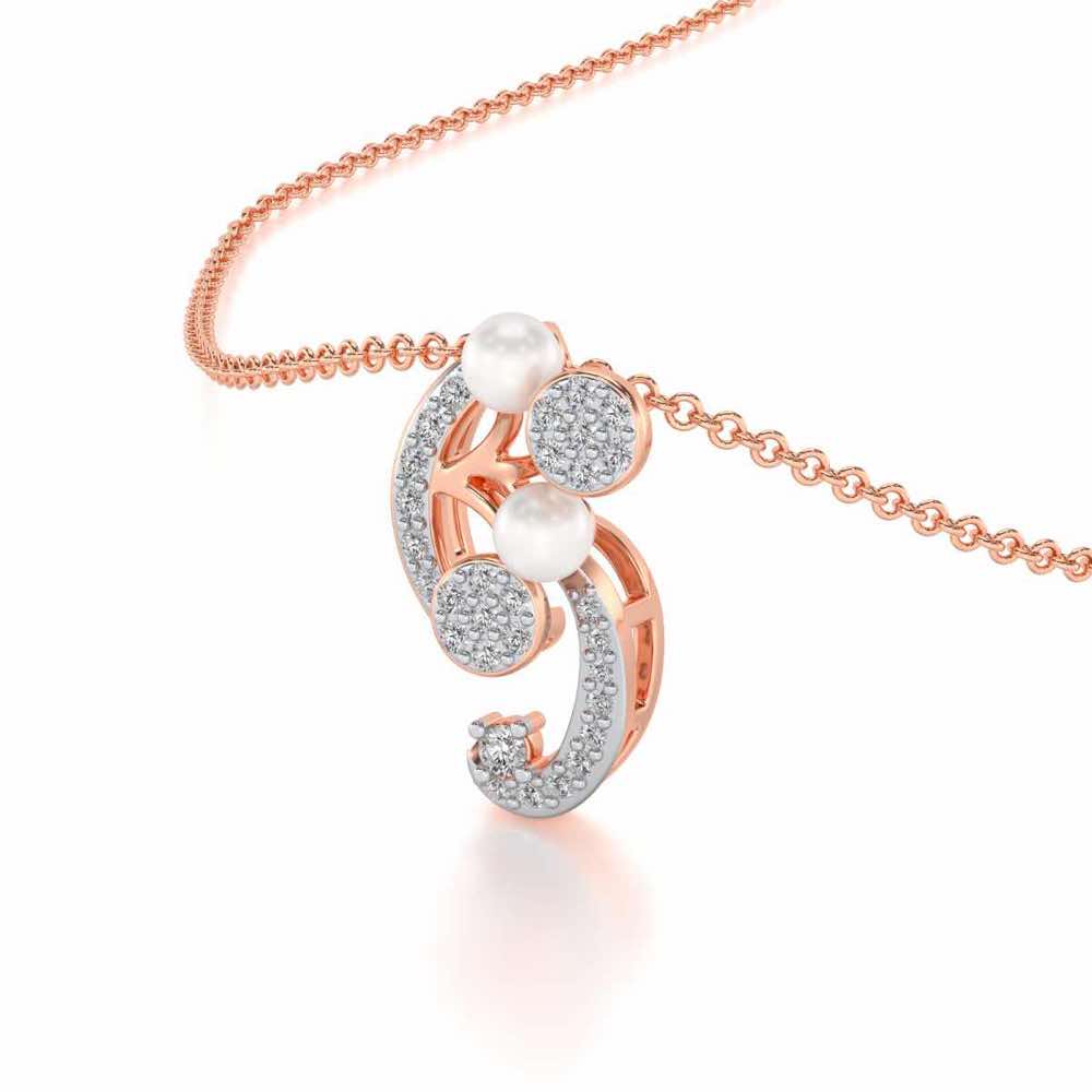 Little Shine Silver Pendant - Rose Gold - Image 1