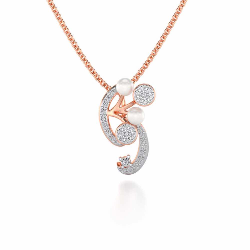 Little Shine Silver Pendant - Rose Gold - Image 2