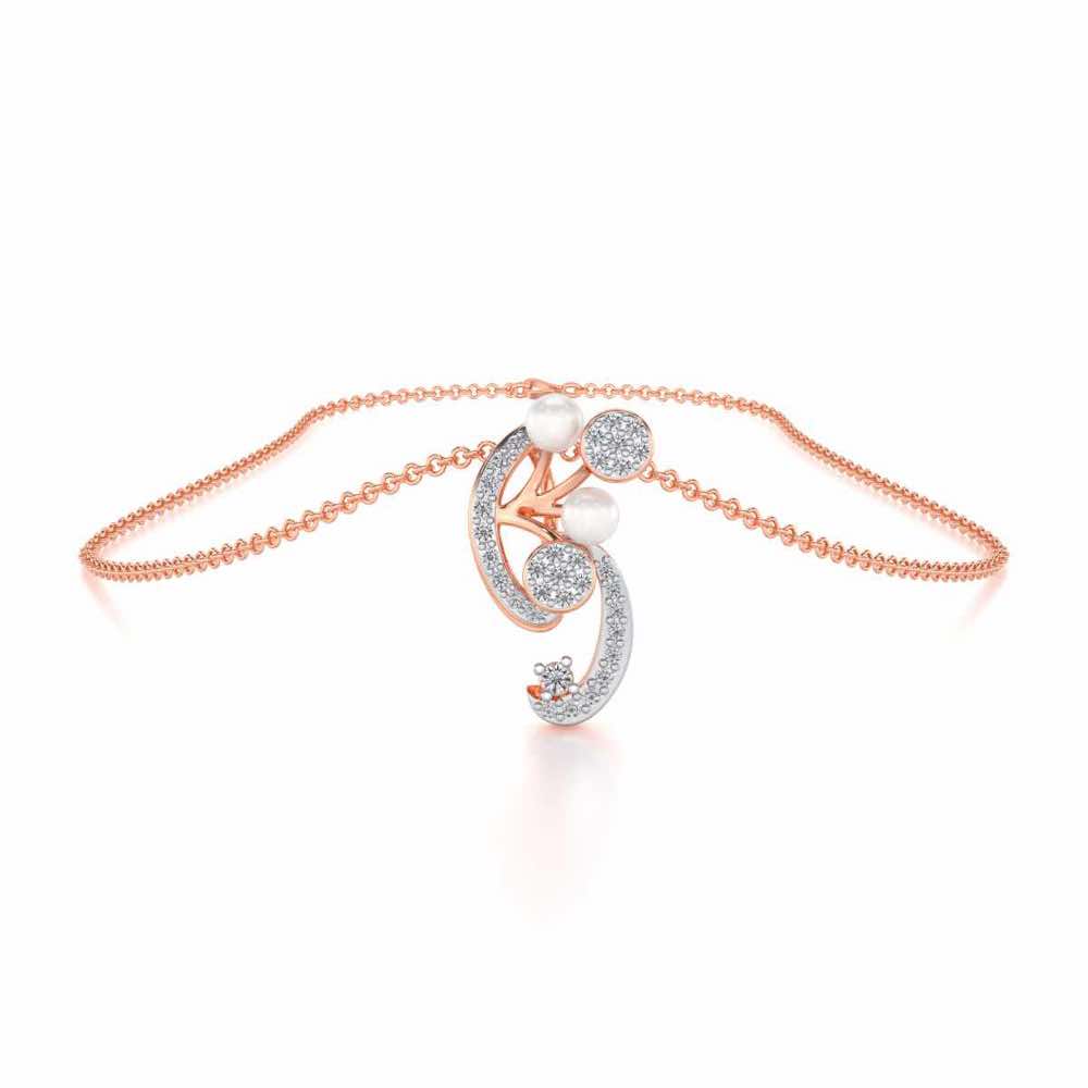 Little Shine Silver Pendant - Rose Gold - Image 3