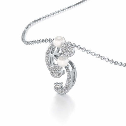 Little Shine Silver Pendant - White Gold - Image 1