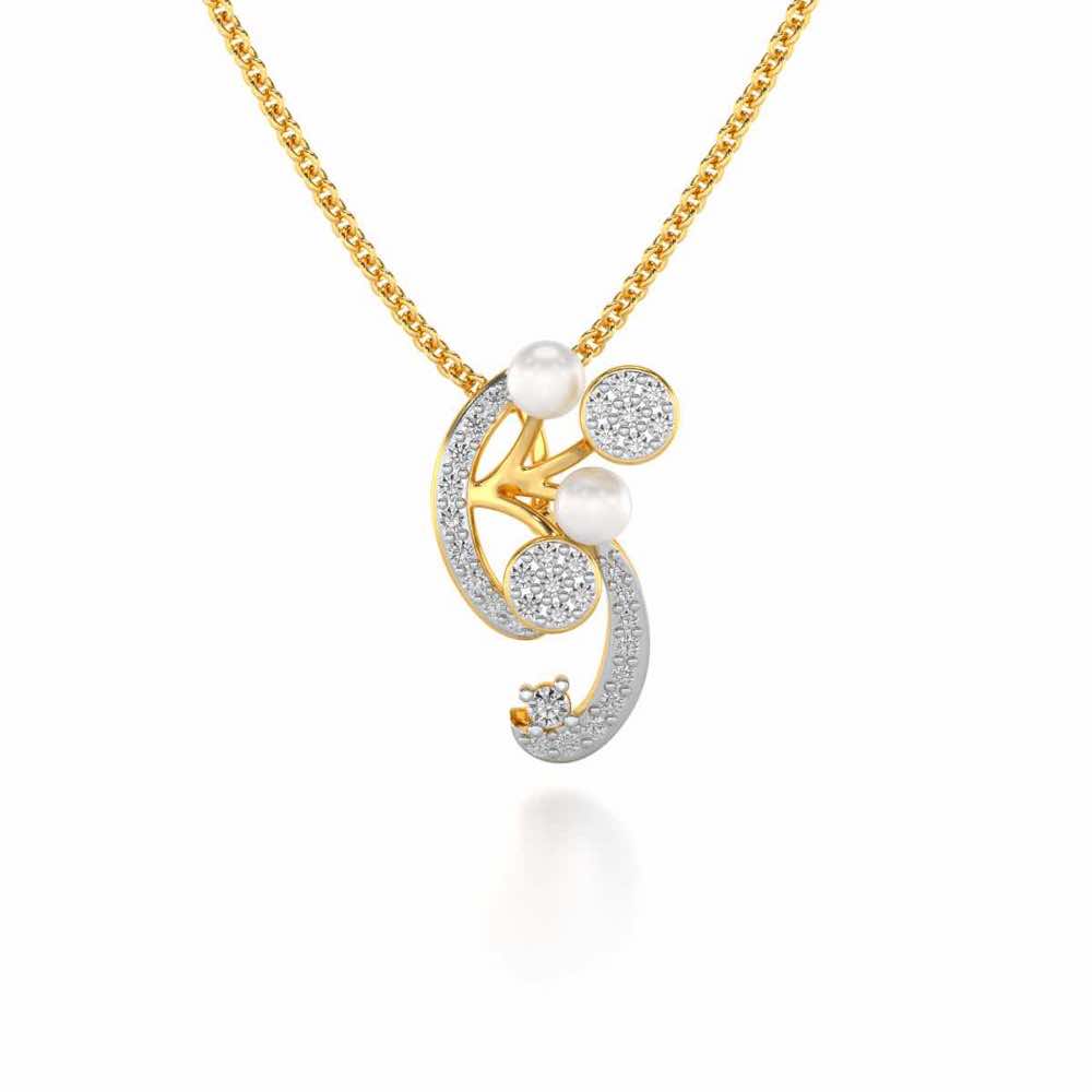 Little Shine Silver Pendant - Yellow Gold - Image 2