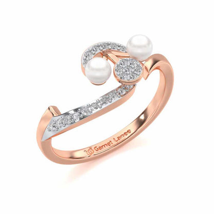 Little Shine Silver Ring - Rose Gold - Image 1