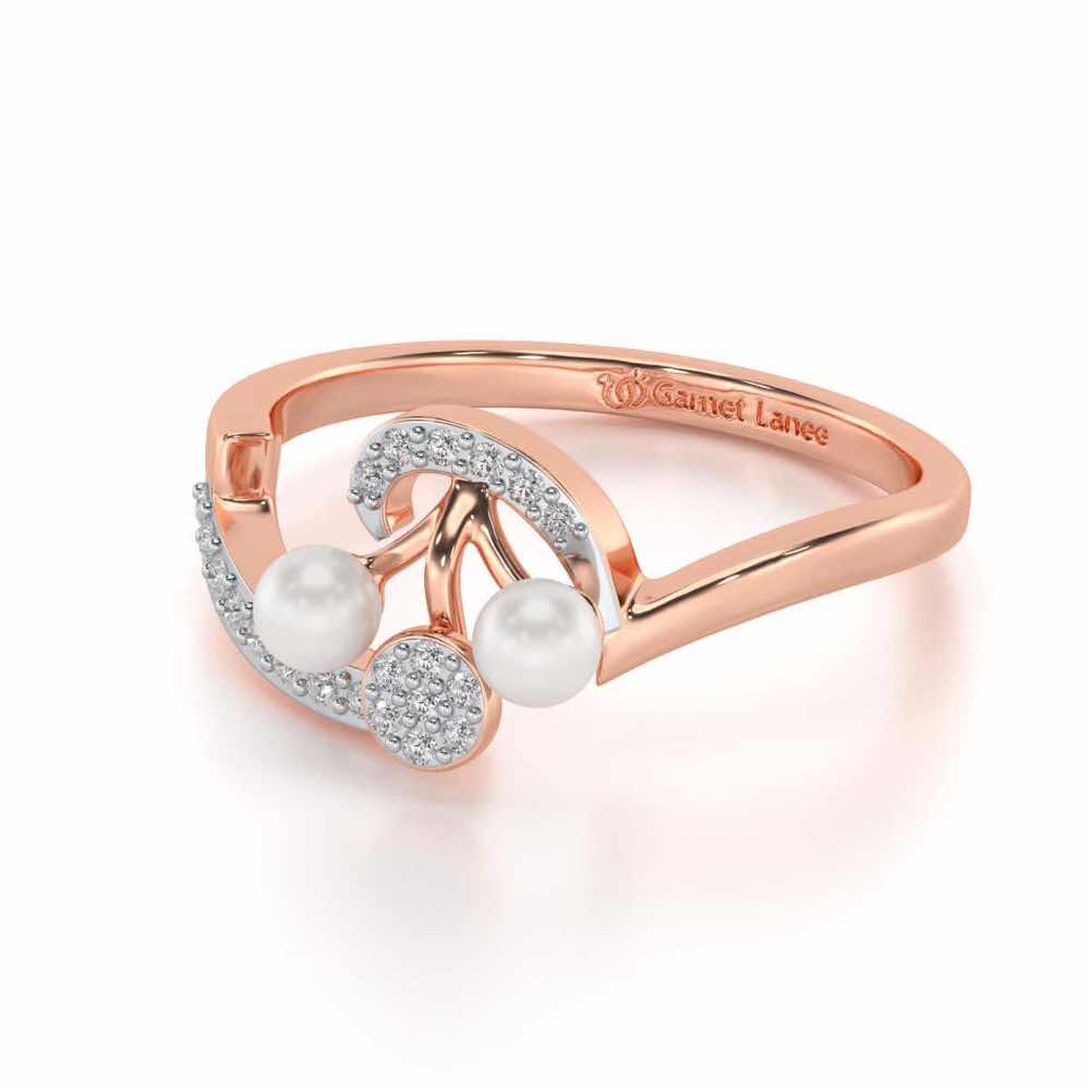 Little Shine Silver Ring - Rose Gold - Image 2
