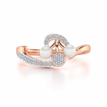 Little Shine Silver Ring - Rose Gold - Image 4