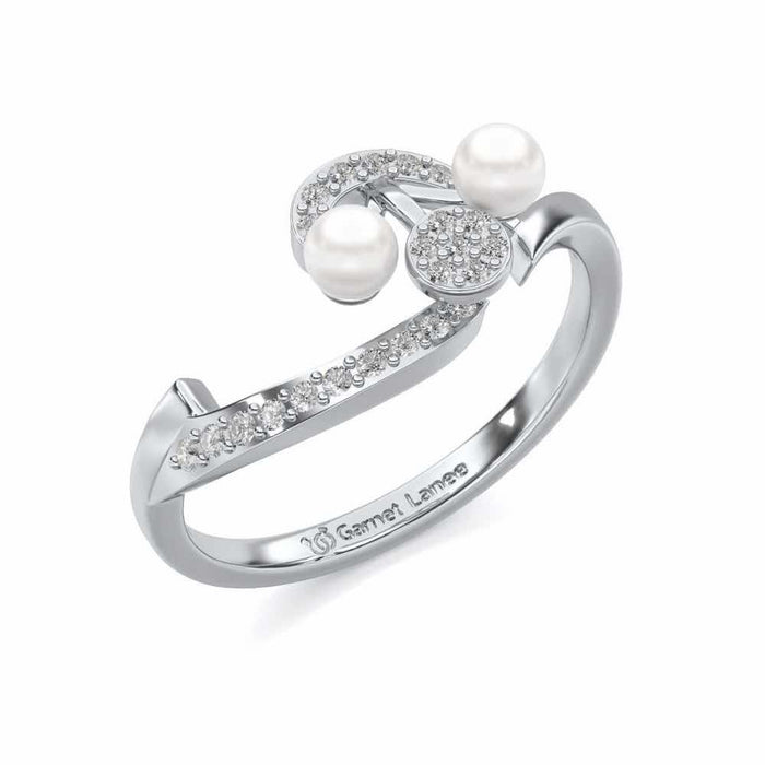 Little Shine Silver Ring - White Gold - Image 1