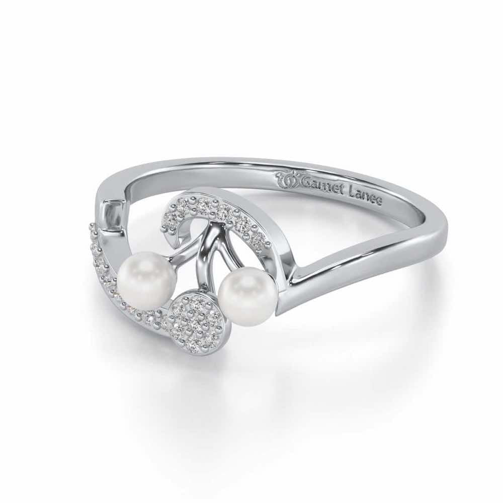 Little Shine Silver Ring - White Gold - Image 2