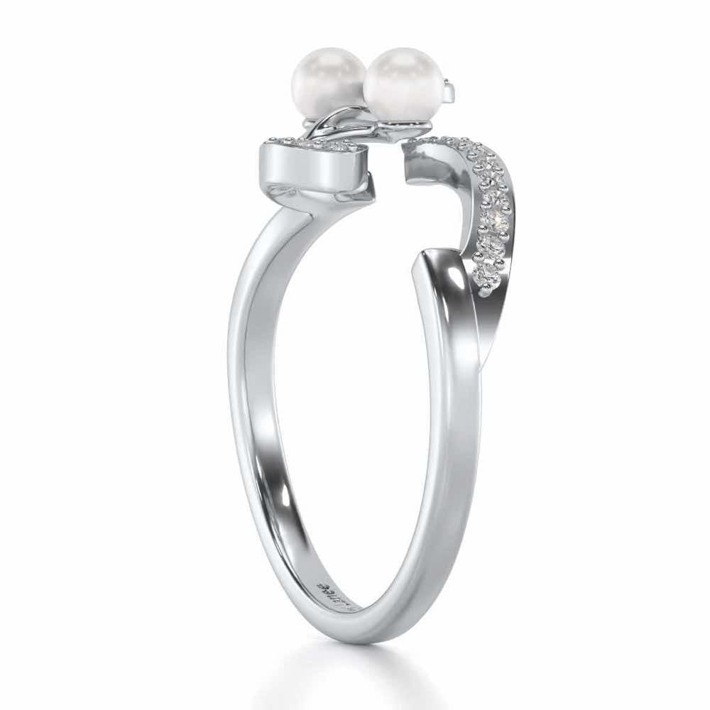 Little Shine Silver Ring - White Gold - Image 3
