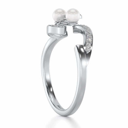 Little Shine Silver Ring - White Gold - Image 3