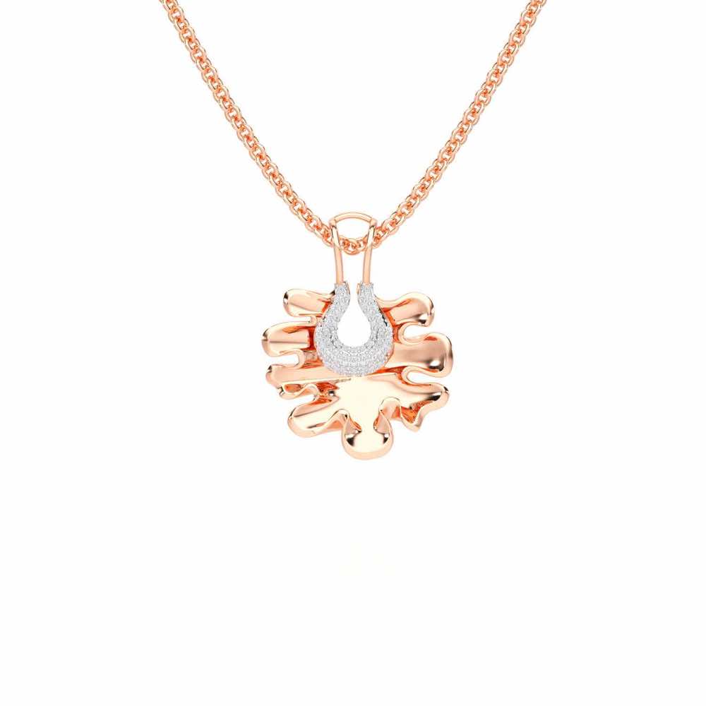 Little Wonder Silver Pendant - Rose Gold - Image 1