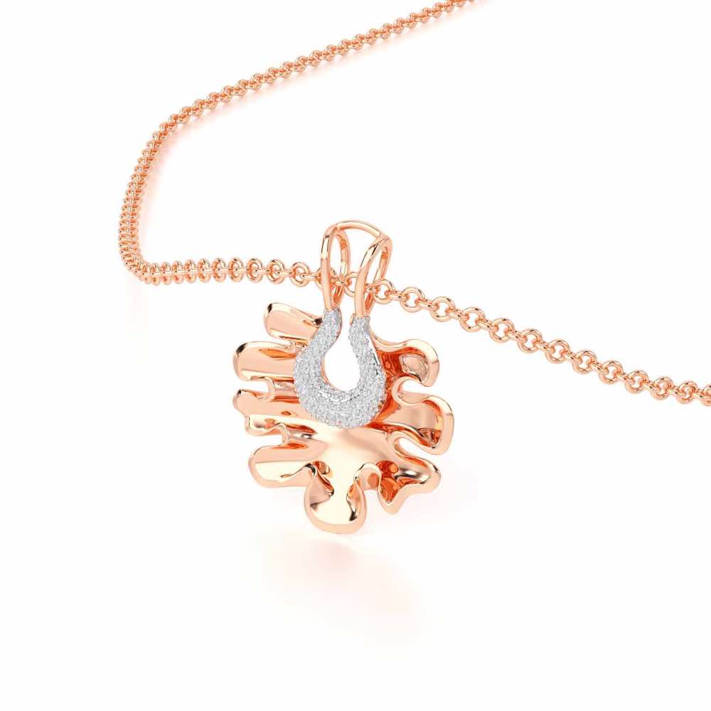 Little Wonder Silver Pendant - Rose Gold - Image 2