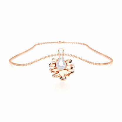 Little Wonder Silver Pendant - Rose Gold - Image 3