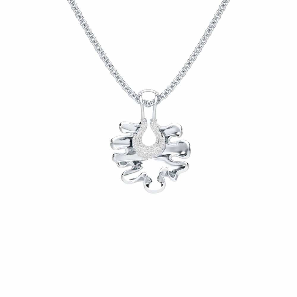 Little Wonder Silver Pendant - White Gold - Image 1