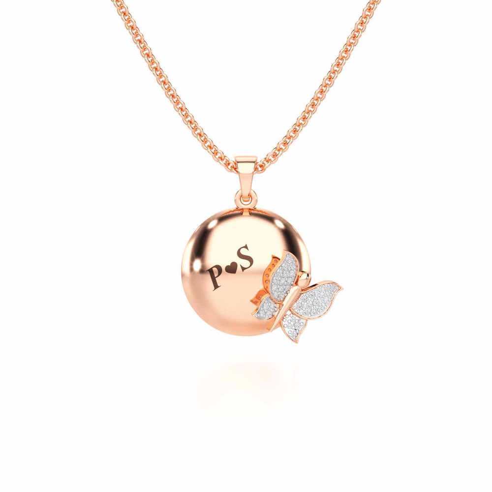 Live Forever Silver Pendant - Rose Gold - Image 1