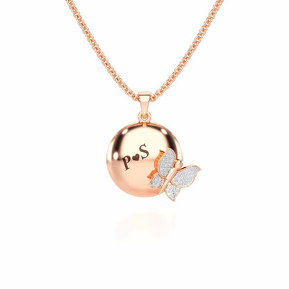 Live Forever Silver Pendant - Rose Gold - Image 1