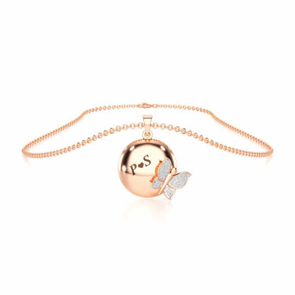Live Forever Silver Pendant - Rose Gold - Image 3