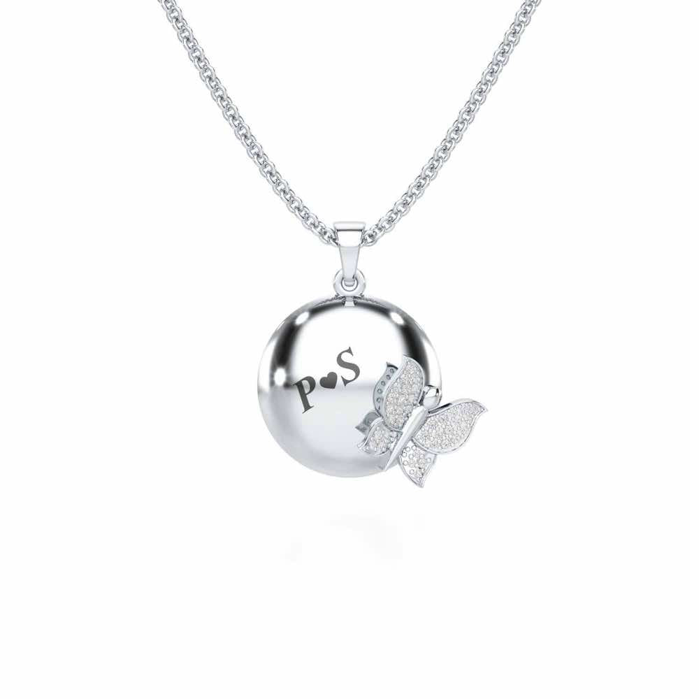 Live Forever Silver Pendant - White Gold - Image 1
