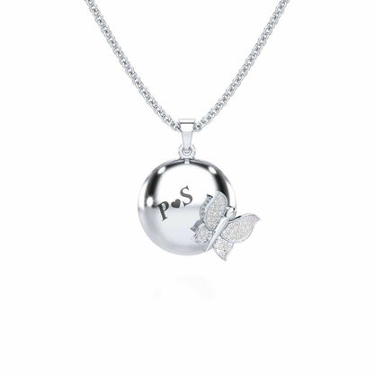 Live Forever Silver Pendant - White Gold - Image 1