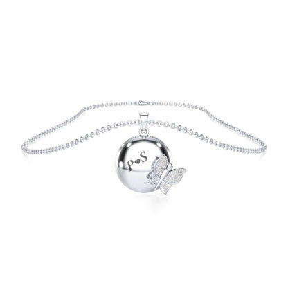 Live Forever Silver Pendant - White Gold - Image 3