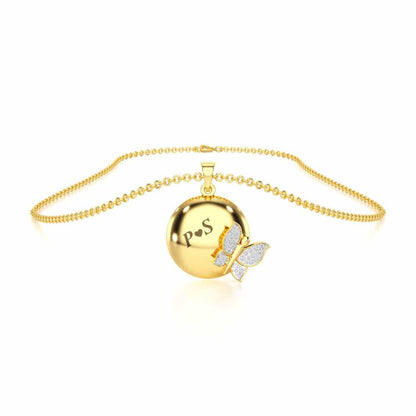 Live Forever Silver Pendant - Yellow Gold - Image 3