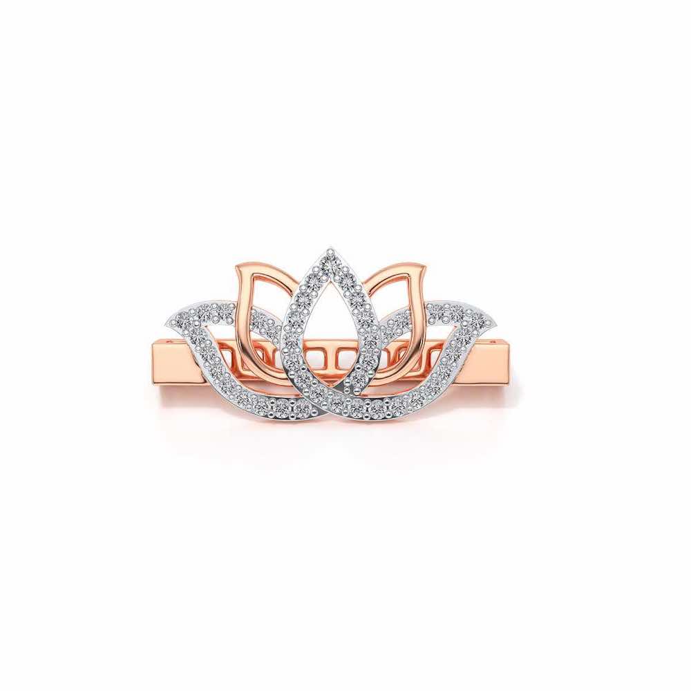 Lotus Shine Silver Watch Band - Rose Gold - Image 2