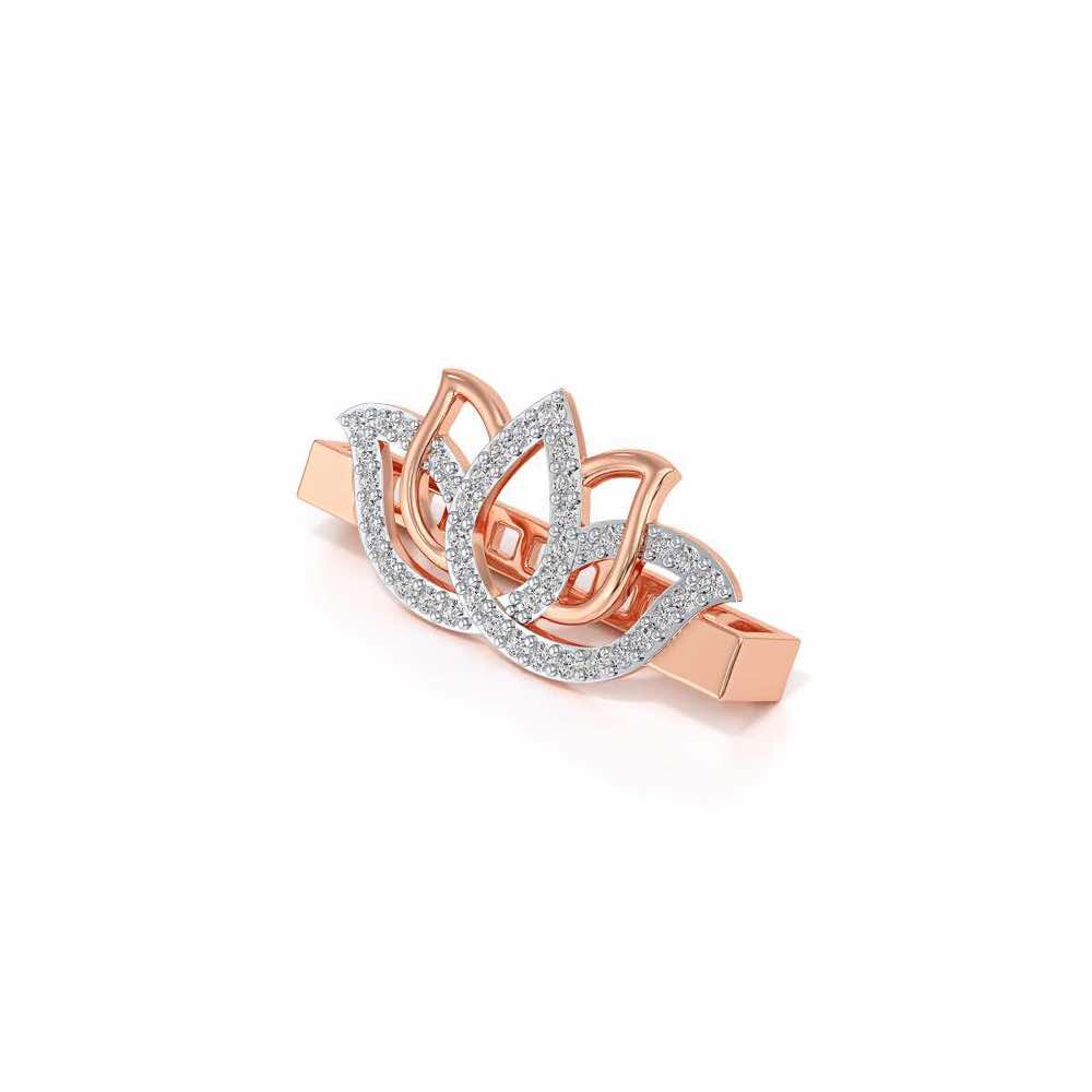 Lotus Shine Silver Watch Band - Rose Gold - Image 3
