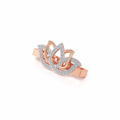 Lotus Shine Silver Watch Band - Rose Gold - Image 3