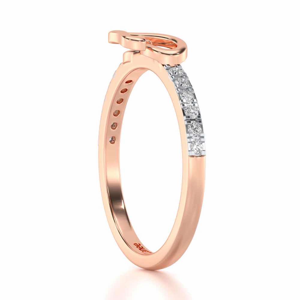 Love Infinite Silver Ring - Rose Gold - Image 2